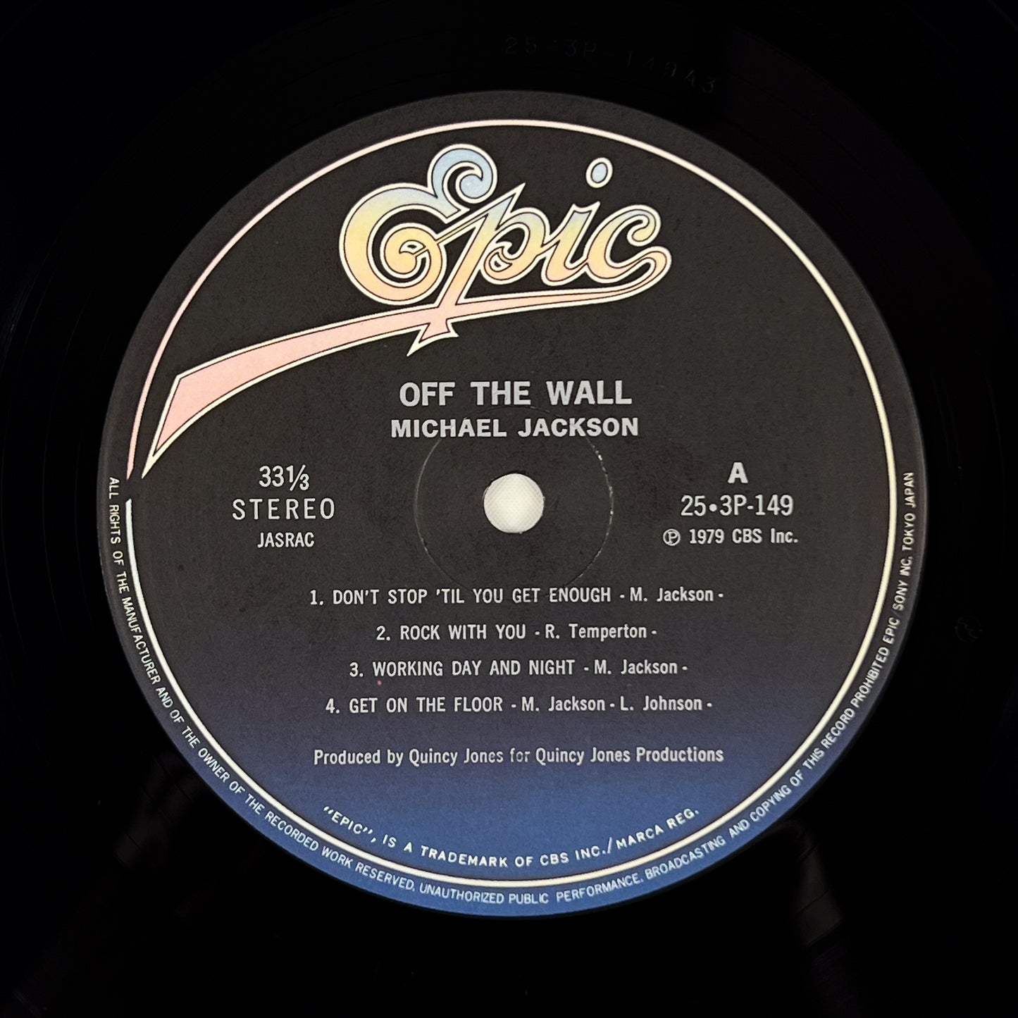 MICHAEL JACKSON – Off The Wall Prima Stampa Giapponese 25-3P-149 1979 OBI GATEFOLD