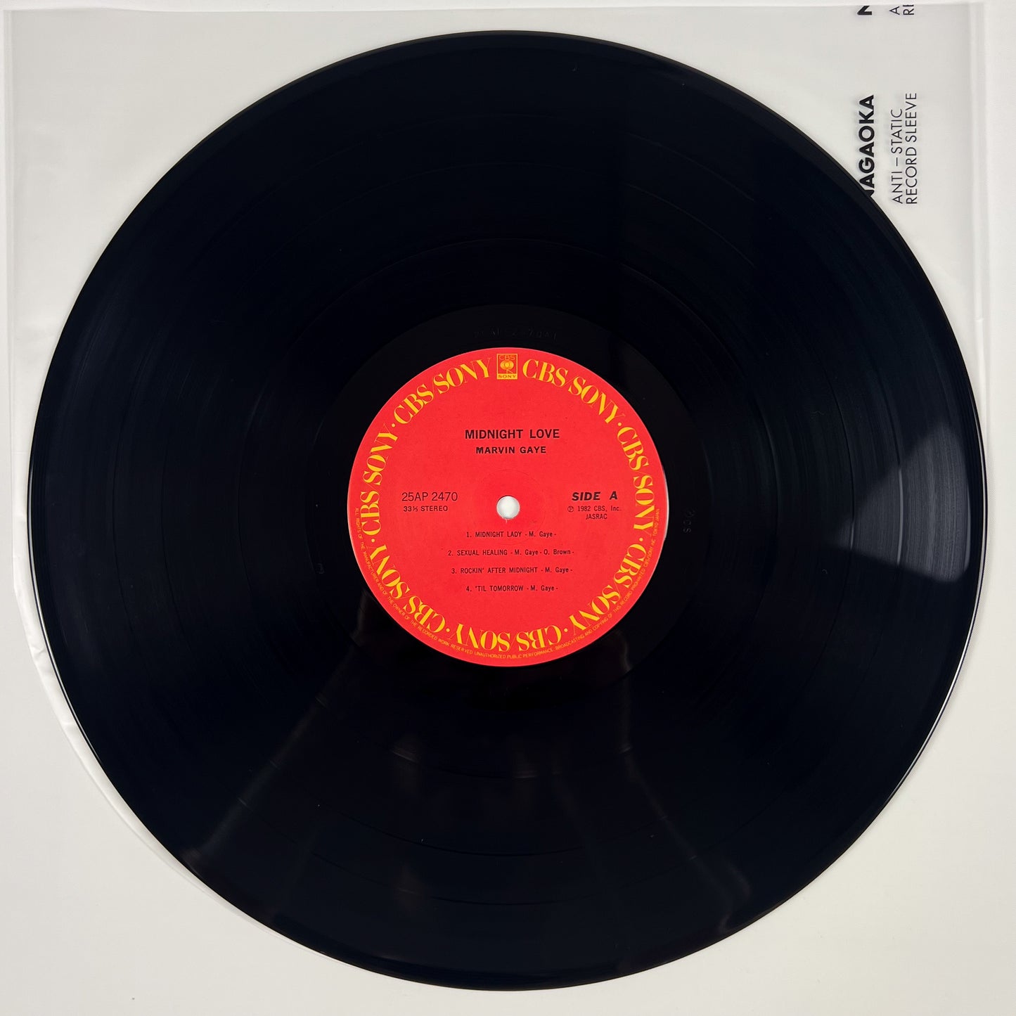 MARVIN GAYE – Midnight Love Prima Stampa Giapponese 25AP 2470 1982 OBI