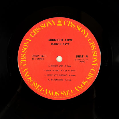 MARVIN GAYE – Midnight Love Prima Stampa Giapponese 25AP 2470 1982 OBI