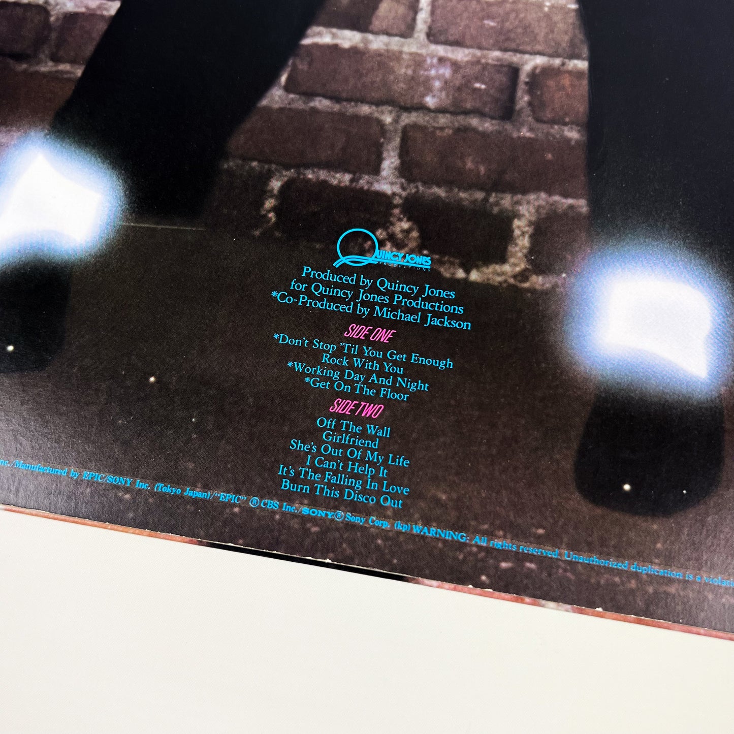 MICHAEL JACKSON – Off The Wall Prima Stampa Giapponese 25-3P-149 1979 OBI GATEFOLD