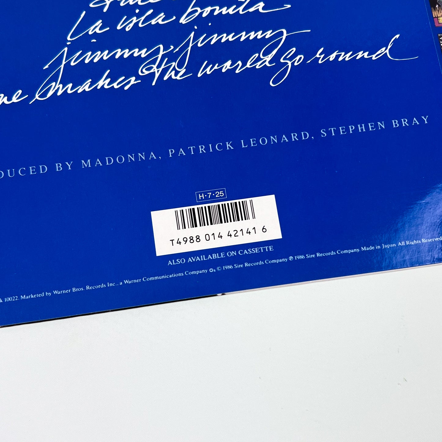 MADONNA – True Blue Prima Stampa Giapponese P-13310 1986 OBI POSTER