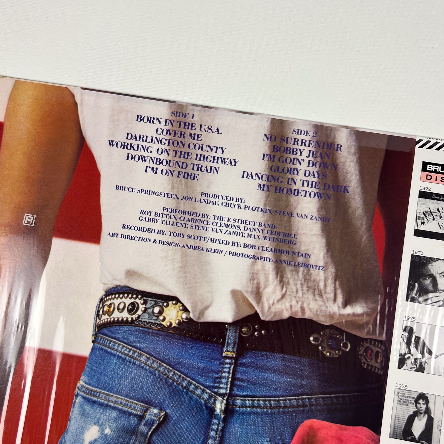 BRUCE SPRINGSTEEN – Born In The U.S.A. Prima Stampa Giapponese 28AP 2850 1984 OBI SHRINK PROMO
