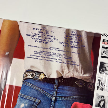 BRUCE SPRINGSTEEN – Born In The U.S.A. Prima Stampa Giapponese 28AP 2850 1984 OBI SHRINK PROMO