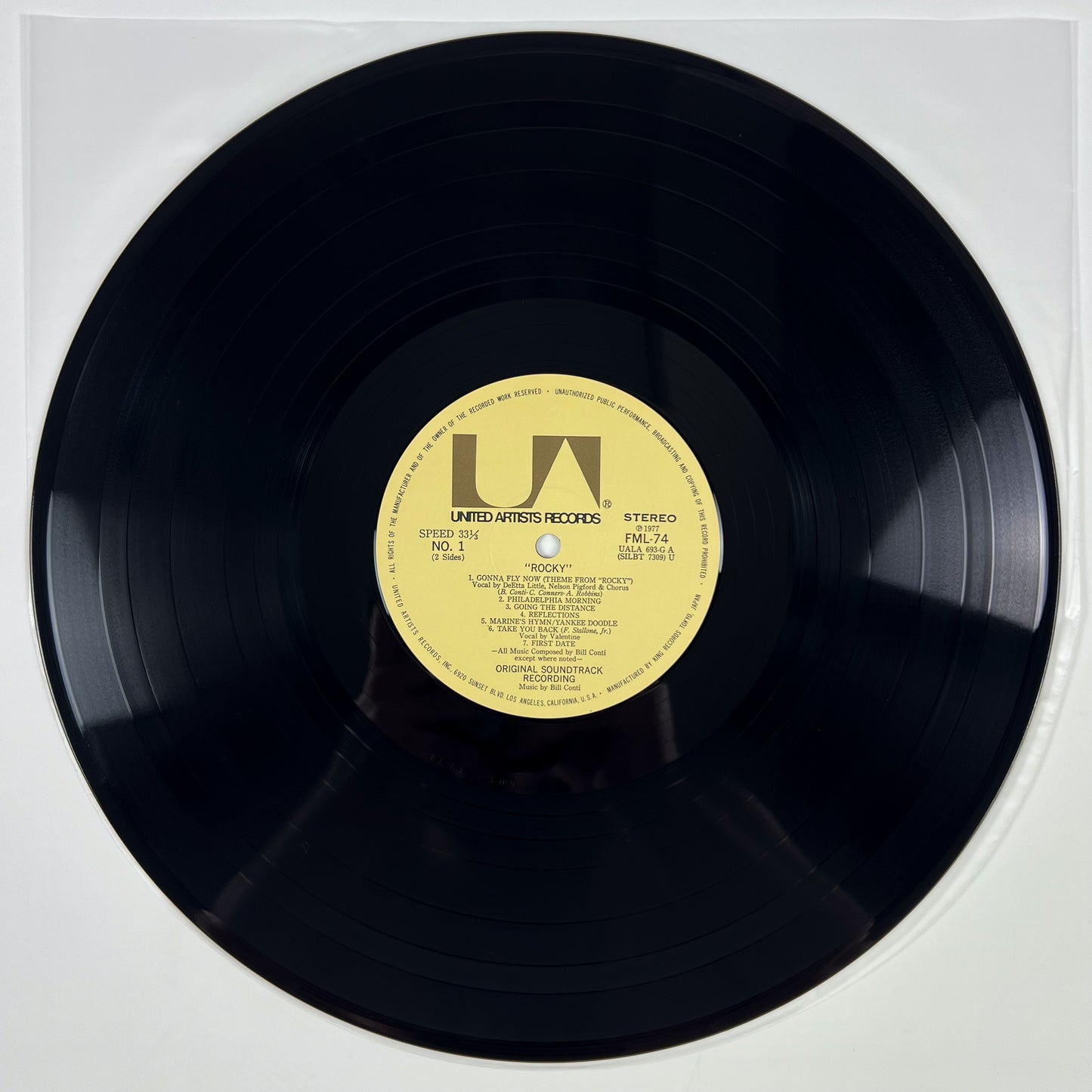 ROCKY - Original Motion Picture Score Prima Stampa Giapponese FML 74 1977 OBI
