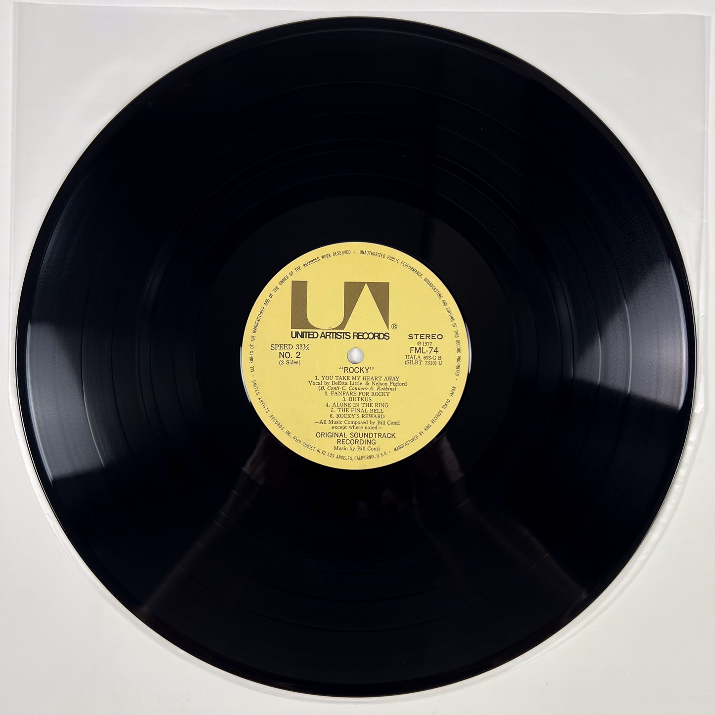 ROCKY - Original Motion Picture Score Prima Stampa Giapponese FML 74 1977 OBI