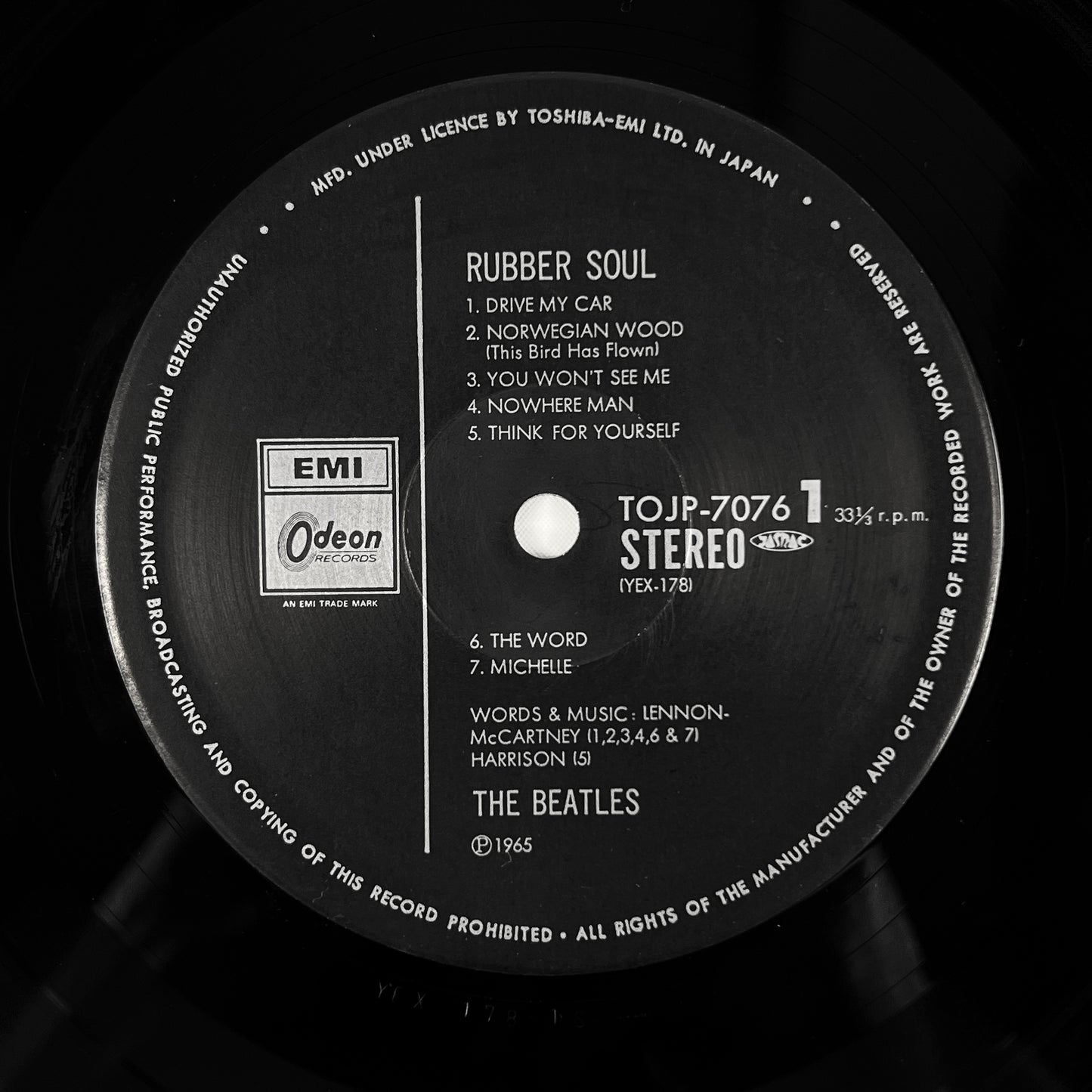 THE BEATLES – Rubber Soul Edizione Giapponese 30th Anniversary TOJP-7076 1992 OBI LTD EDITION HIFI