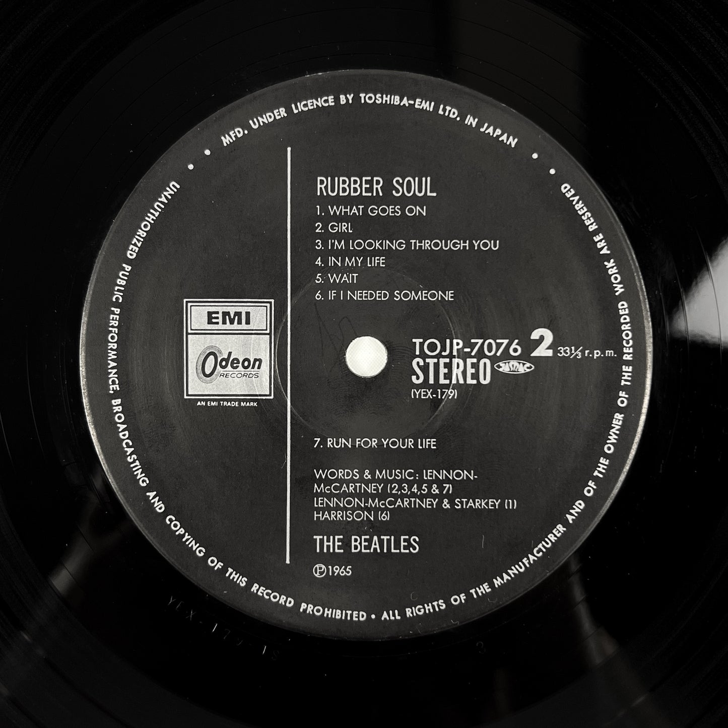 THE BEATLES – Rubber Soul Edizione Giapponese 30th Anniversary TOJP-7076 1992 OBI LTD EDITION HIFI