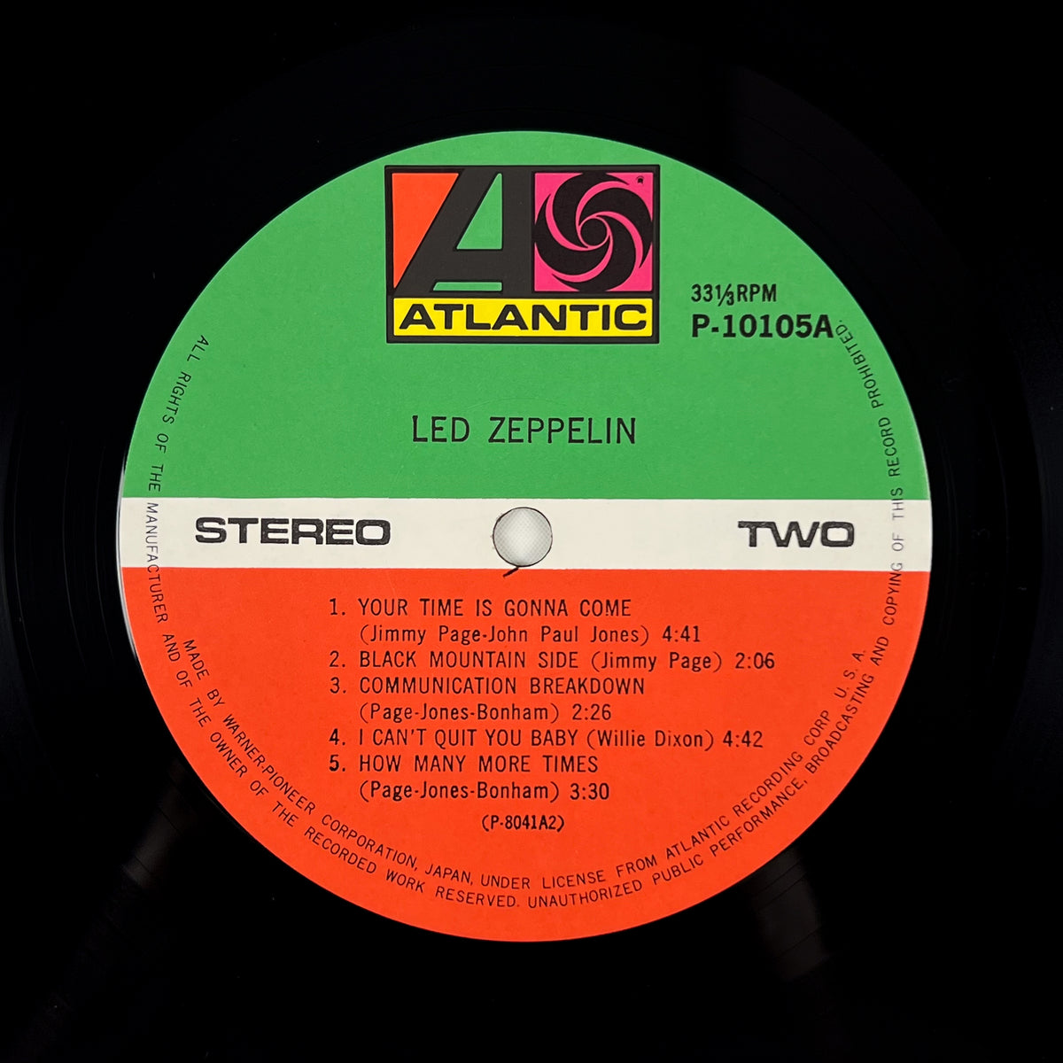 LED ZEPPELIN – Led Zeppelin I Stampa Giapponese P-10105A 1976 OBI POSTER