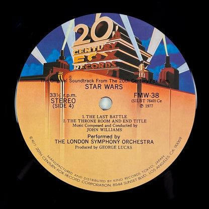STAR WARS – Original Soundtrack Stampa Giapponese Academy Awards Commemorative Edition FMW 37~8 OBI GATEFOLD