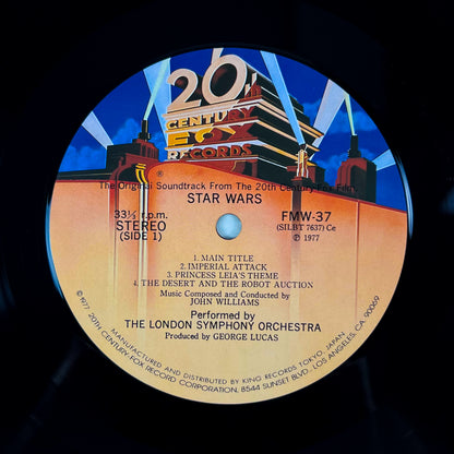 STAR WARS – Original Soundtrack Stampa Giapponese Academy Awards Commemorative Edition FMW 37~8 OBI GATEFOLD