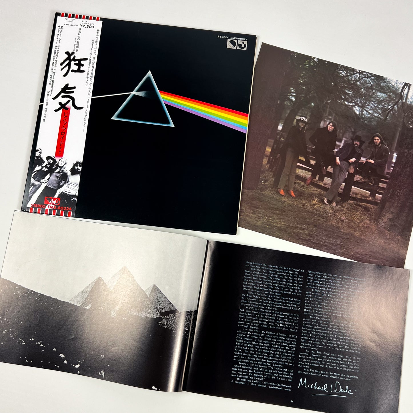 PINK FLOYD – The Dark Side Of The Moon Stampa Giapponese EMS-80324 1974 OBI BOOKLET