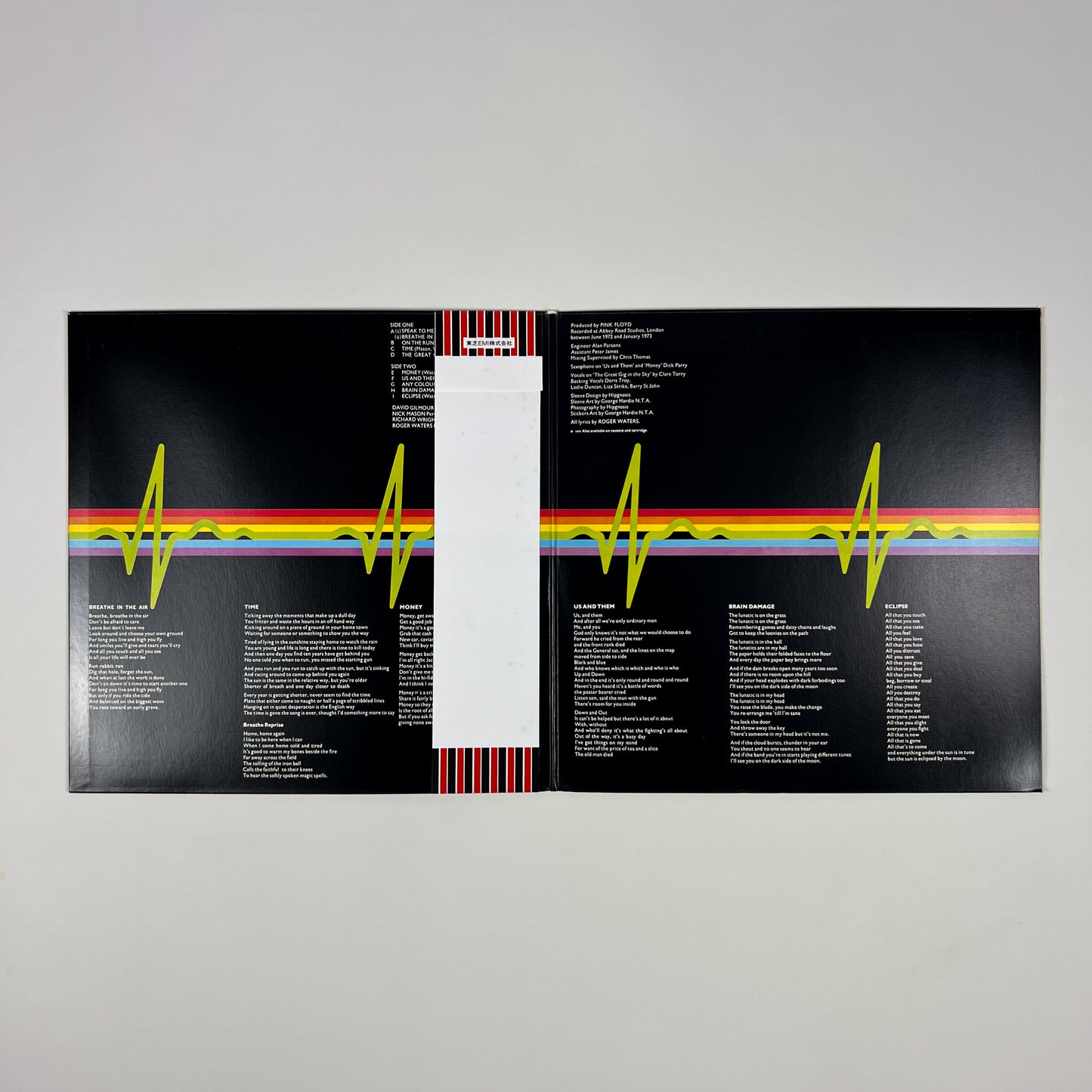 PINK FLOYD – The Dark Side Of The Moon Stampa Giapponese EMS-80324 1974 OBI BOOKLET