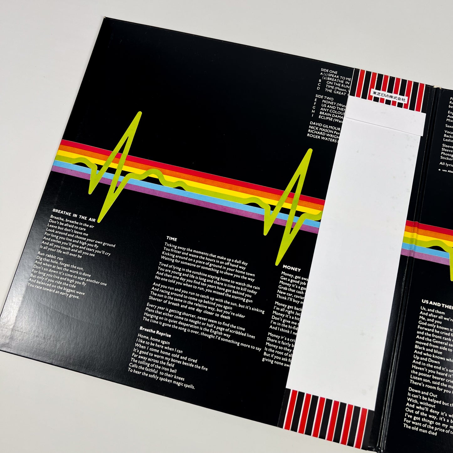 PINK FLOYD – The Dark Side Of The Moon Stampa Giapponese EMS-80324 1974 OBI BOOKLET