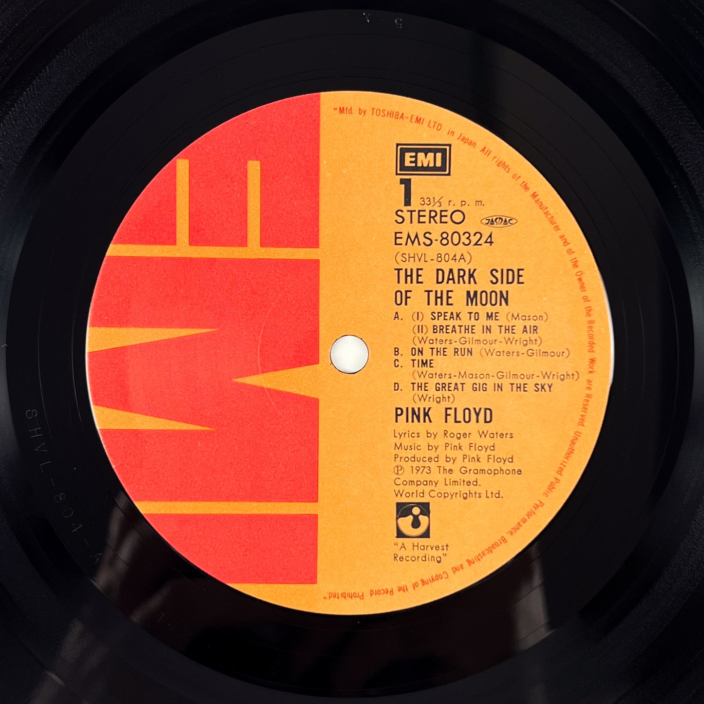 PINK FLOYD – The Dark Side Of The Moon Stampa Giapponese EMS-80324 1974 OBI BOOKLET