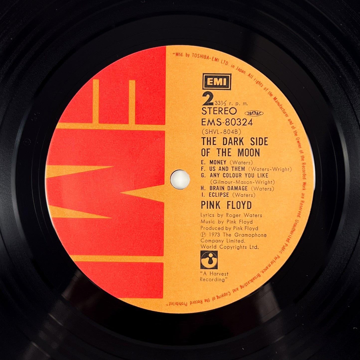 PINK FLOYD – The Dark Side Of The Moon Stampa Giapponese EMS-80324 1974 OBI BOOKLET