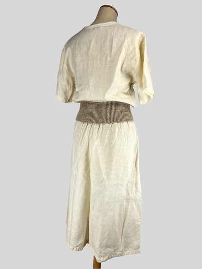 Completo Luciano Soprani in Lino anni '80