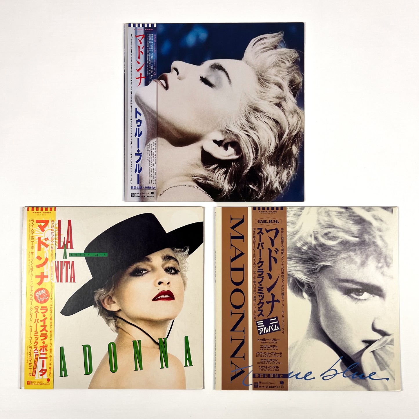 madonna true blue prima stampa giapponese vinile LP Promo obi