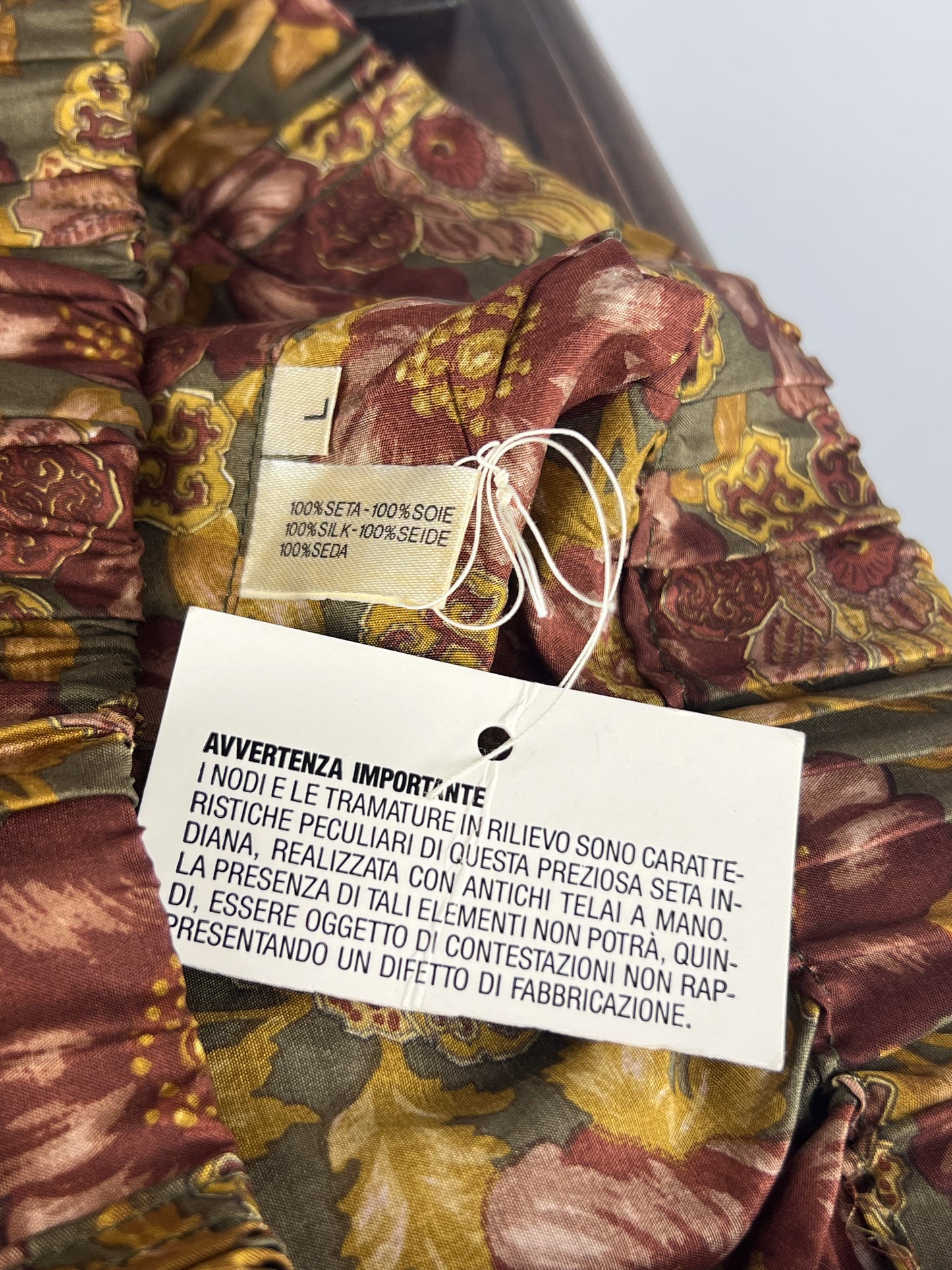 Pantaloncino Kenzo in Pura Seta - New Old Stock