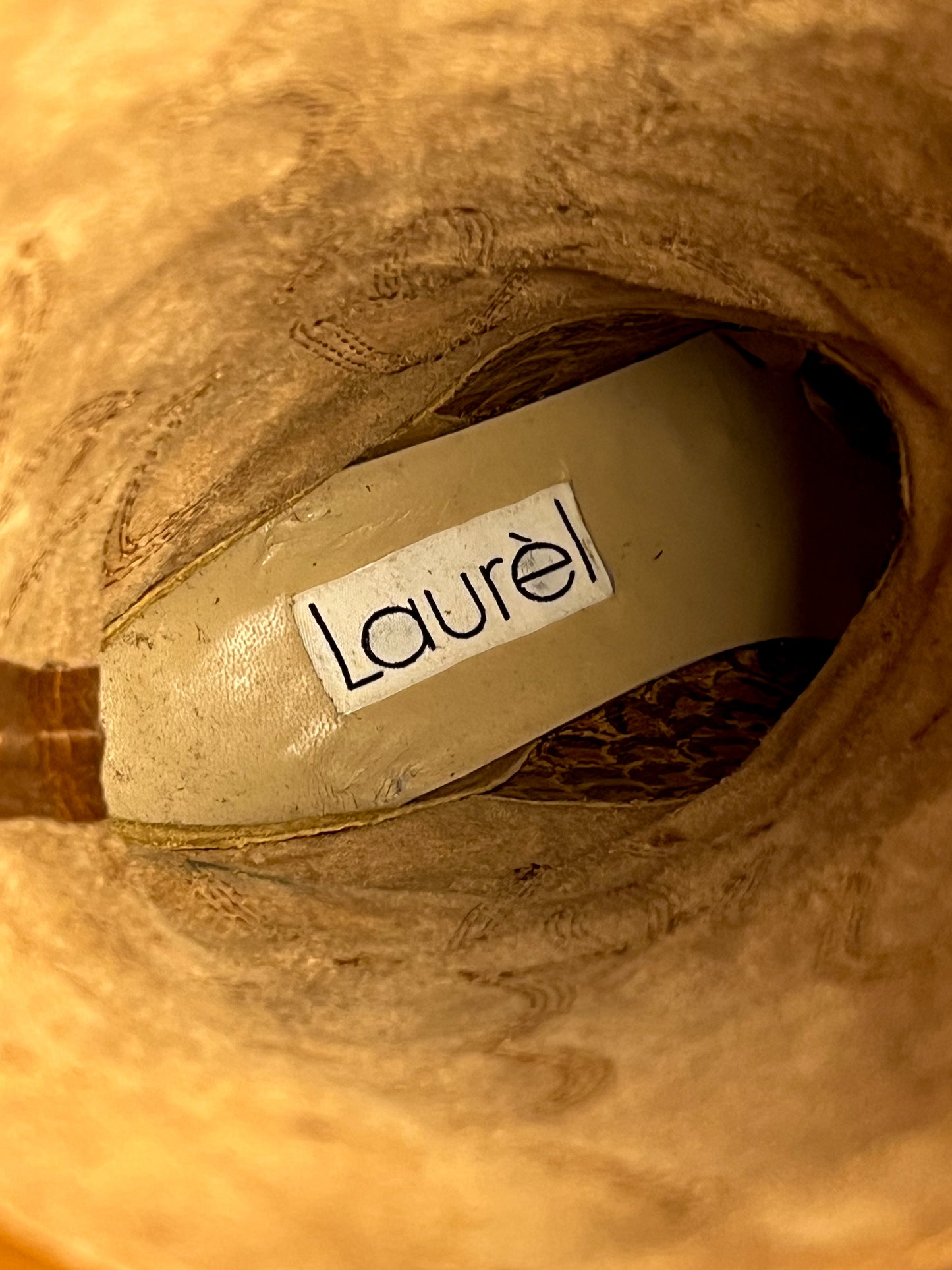 Stivali Laurèl in pelle e lucertola - New Old Stock